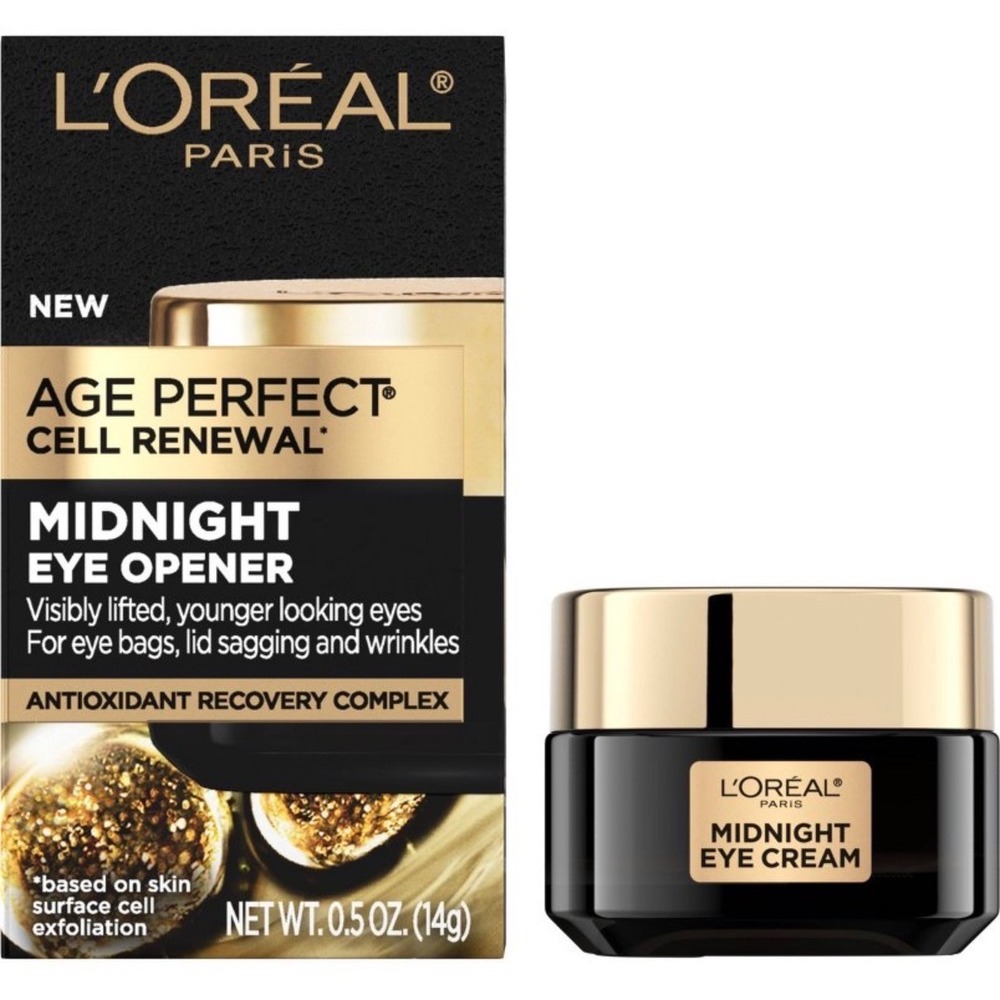 Loreal Paris Eye Cream Age Perfect Cell Renewal Midnight Eye Opener‎ 0.5 oz New